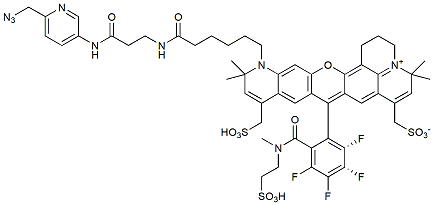 Molecular structure of the compound: Fluorne Rhodamine Picolyl Azide