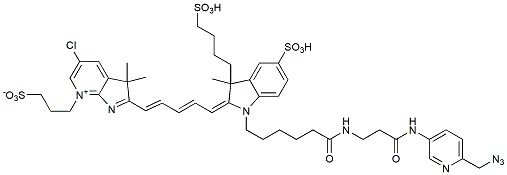 Molecular structure of the compound: BP Fluor 680 Picolyl Azide