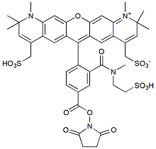 Molecular structure of the compound: MB 594 NHS Ester