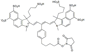 Molecular structure of the compound: IR 680LT NHS ester