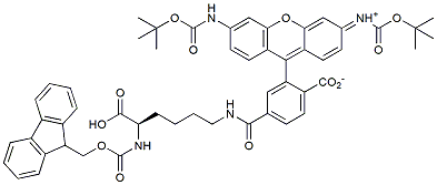 Molecular structure of the compound: Fmoc-Lys(CR110)-OH