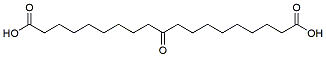 Molecular structure of the compound: 10-Oxononadecanedioic acid