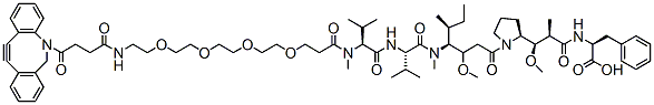 Molecular structure of the compound: DBCO-PEG4-MMAF