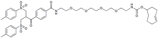 Molecular structure of the compound: Bis-sulfone-PEG4-TCO