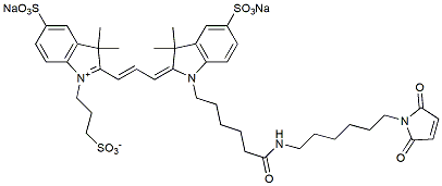 Molecular structure of the compound: Sulfo-Cy3-amide-C6-malimide