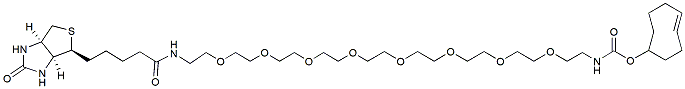 Molecular structure of the compound: Biotin-PEG8-TCO