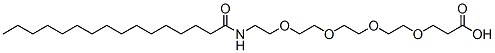 Molecular structure of the compound: Palmitic acid-PEG4-acid