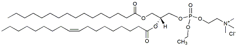 Molecular structure of the compound: 16:0-18:1 EPC (Cl Salt)