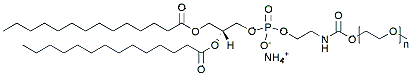 Molecular structure of the compound: 14:0 PEG PE, MW 3,000