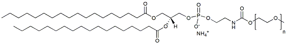 Molecular structure of the compound: 18:0 PEG PE, MW 550