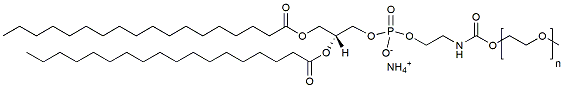 Molecular structure of the compound: 18:0 PEG PE, MW 5,000