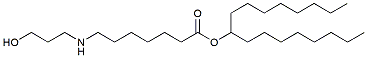 Molecular structure of the compound: heptadecan-9-yl 7-(3-hydroxypropylamino)heptanoate
