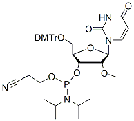 Molecular structure of the compound: 5-O-DMT-2-OMe-Uridine-CE Phosphoramidite