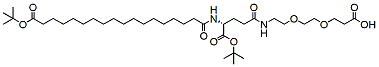 Molecular structure of the compound: t-butyl-C18-D-Glu-OtBu-PEG2-acid