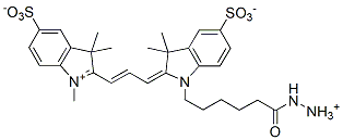 Molecular structure of the compound: Sulfo-Cy3 hydrazide