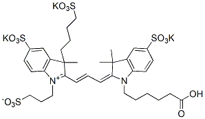 Molecular structure of the compound: BP fluor 555 carboxylic acid