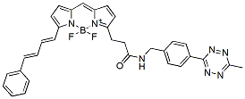 Molecular structure of the compound: BDP 581/591 tetrazine