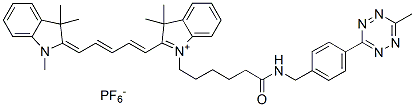 Molecular structure of the compound: Cy5 tetrazine