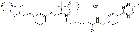 Molecular structure of the compound: Cy7 tetrazine