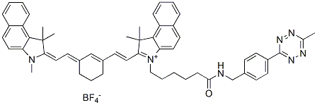 Molecular structure of the compound: Cy7.5 tetrazine