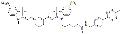 Molecular structure of the compound: Sulfo-Cy7 tetrazine