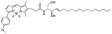 Molecular structure of the compound: BDP TMR ceramide