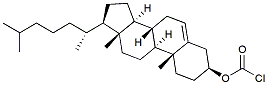 Molecular structure of the compound: Cholesteryl chloroformate