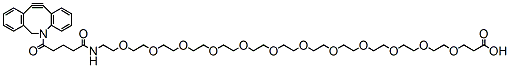 Molecular structure of the compound: DBCO-C5-PEG12-acid