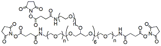 Molecular structure of the compound: 8-arm PEG-SAS, MW 20,000