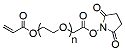 Molecular structure of the compound: ACRL-PEG-NHS, MW 3,500