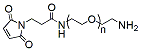 Molecular structure of the compound: Mal-PEG-amine HCl salt, MW 1,000