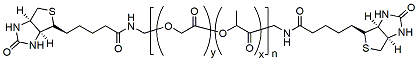 Molecular structure of the compound: Biotin-PLGA-Biotin, MW 20,000