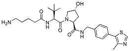 Molecular structure of the compound: (S,R,S)-AHPC-C4-NH2, HCl salt