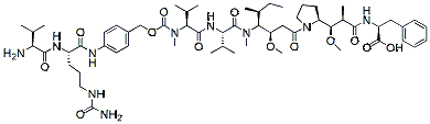 Molecular structure of the compound: Val-Cit-PAB-MMAF