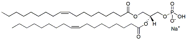 Molecular structure of the compound: 1,2-Dioleoyl-sn-glycero-3-PA, Sodium salt