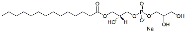 Molecular structure of the compound: 1-Myristoyl-2-hydroxy-sn-glycero-3-PG, Sodium salt