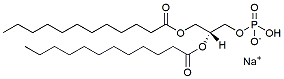 Molecular structure of the compound: 1,2-Dilauroyl-sn-glycero-3-phosphate, Sodium salt