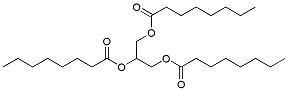 Molecular structure of the compound: 1,2,3-Trioctanoyl Glycerol