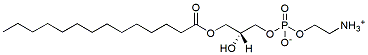 Molecular structure of the compound: 1-Myristoyl-2-hydroxy-sn-glycero-3-PE
