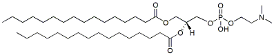 Molecular structure of the compound: 1,2-Dipalmitoyl-sn-glycero-3-N,N-dimethyl-PE