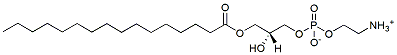 Molecular structure of the compound: 1-Palmitoyl-2-hydroxy-sn-glycero-3-PE
