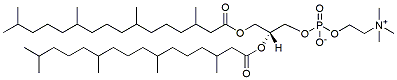 Molecular structure of the compound: 1,2-Diphytanoyl-sn-glycero-3-PC