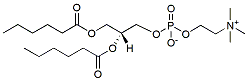 Molecular structure of the compound: 1,2-Dihexanoyl-sn-glycero-3-PC