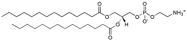 Molecular structure of the compound: 1,2-Dimyristoyl-sn-glycero-3-PE
