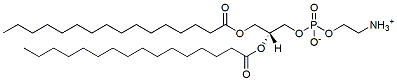 Molecular structure of the compound: 1,2-Dipalmitoyl-sn-glycero-3-PE
