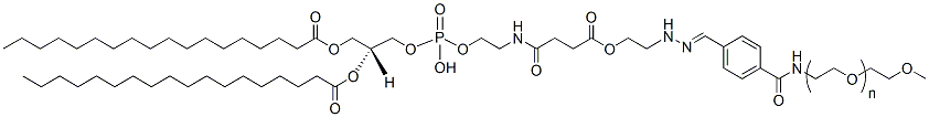 Molecular structure of the compound: DSPE-hydrazone-mPEG2K