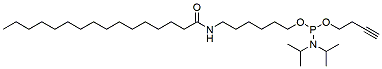 Molecular structure of the compound: Palmityl-C6 amino Phosphoramidite