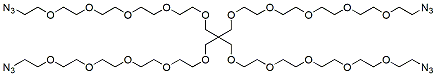 Molecular structure of the compound: 4-Arm PEG5-Azide