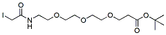 Molecular structure of the compound: Iodoacetamido-PEG3-t-butyl ester