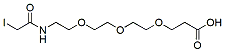 Molecular structure of the compound: Iodoacetamido-PEG3-acid